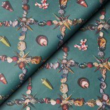 Load image into Gallery viewer, Schumacher Grotto Treillage Wallpaper 5014490 / Multi On Teal