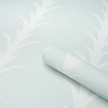Load image into Gallery viewer, Schumacher Acanthus Stripe Wallpaper 5014770 / Ivory On Mineral