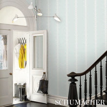 Load image into Gallery viewer, Schumacher Acanthus Stripe Wallpaper 5014770 / Ivory On Mineral