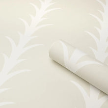 Load image into Gallery viewer, Schumacher Acanthus Stripe Wallpaper 5014771  / Ivory On Neutral