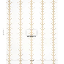 Load image into Gallery viewer, Schumacher Acanthus Stripe Wallpaper 5014772 / Gold On Ivory