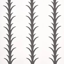 Load image into Gallery viewer, Schumacher Acanthus Stripe Wallpaper 5014773 / Carbon On Ivory
