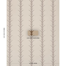 Load image into Gallery viewer, Schumacher Acanthus Stripe Wallpaper 5014774 / Brown On Beige
