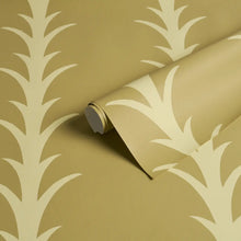 Load image into Gallery viewer, Schumacher Acanthus Stripe Wallpaper 5014777 / Anis On Chartreuse