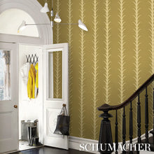 Load image into Gallery viewer, Schumacher Acanthus Stripe Wallpaper 5014777 / Anis On Chartreuse