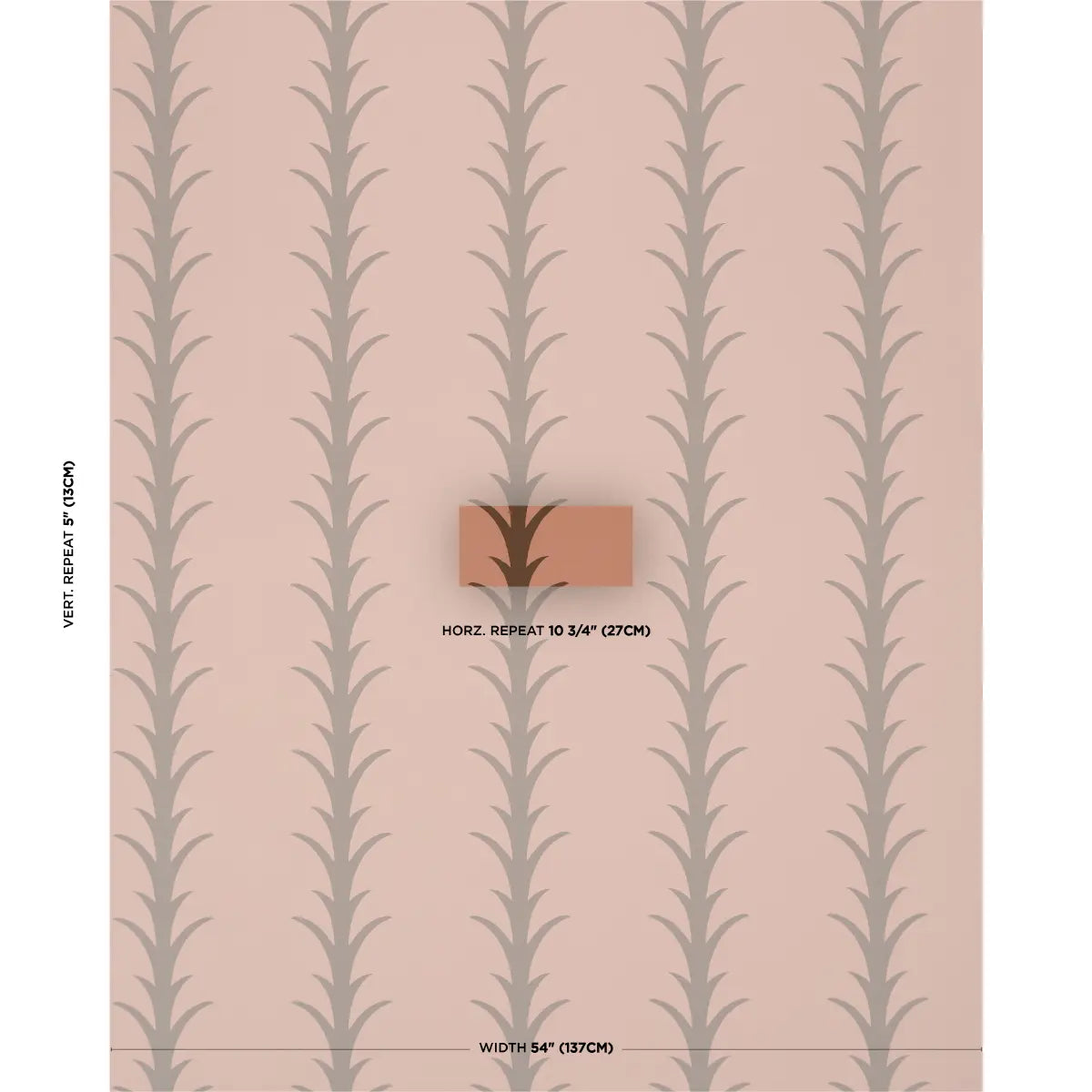Schumacher Acanthus Stripe Wallpaper Brown | Fabric Bistro | Columbia ...