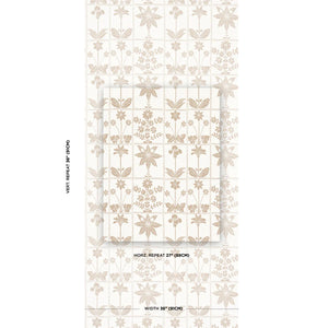 Schumacher Georgia Wildflowers Wallpaper 5014821 / Neutral