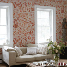 Load image into Gallery viewer, Schumacher Canopy Wallpaper 5014832 / Terracotta