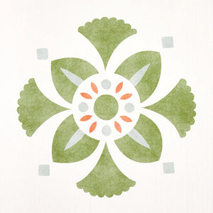 Schumacher Willard House Stencil Wallpaper 5014841 / Green