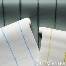Load image into Gallery viewer, Schumacher Ephemera Wallpaper 5014872 / Teal Gray
