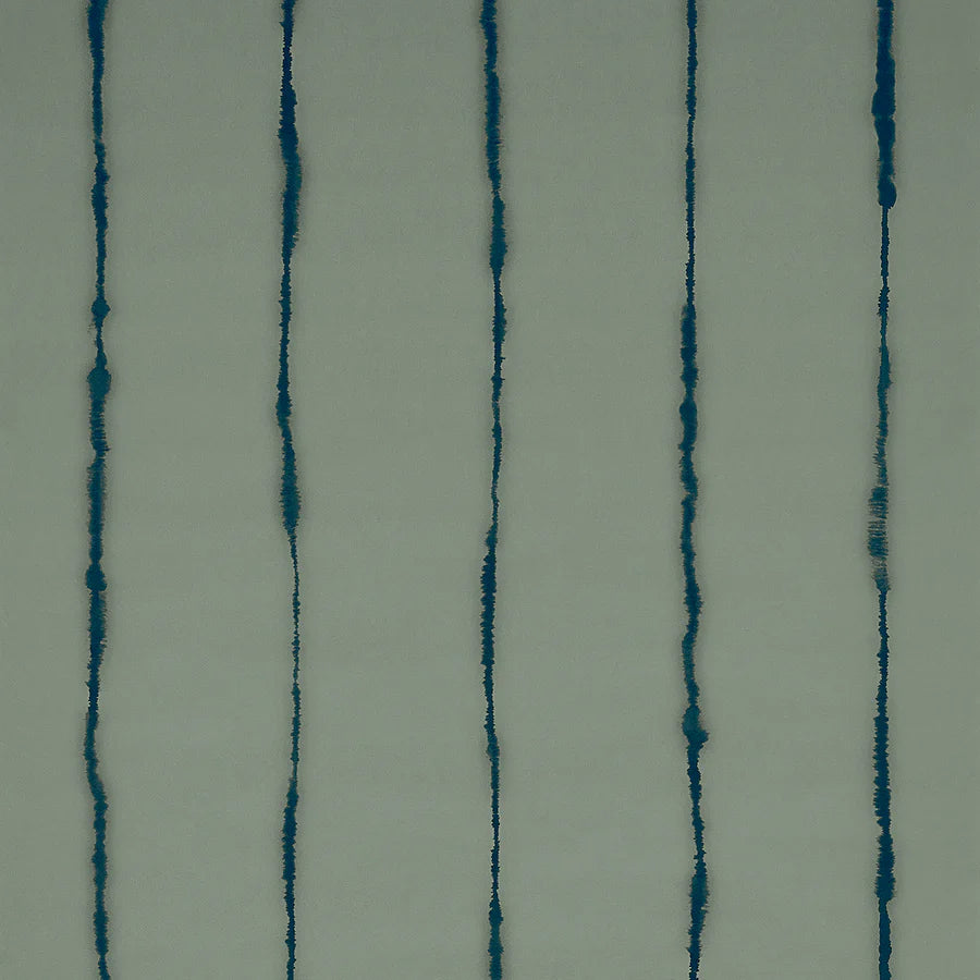 Schumacher Ephemera Wallpaper 5014872 / Teal Gray