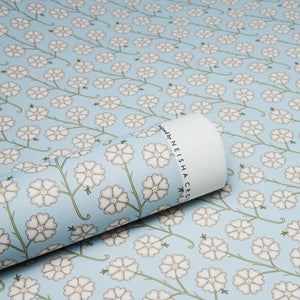 Schumacher Gardenia Wallpaper 5014921 / Egg Blue
