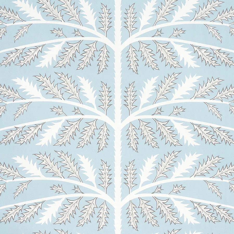 Schumacher Thistle Wallpaper 5014950 / Mineral