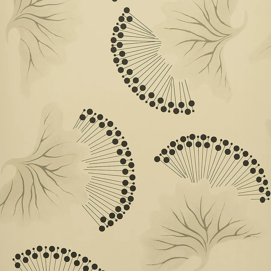 Schumacher Anemone Wallpaper 5014970 / Black & White
