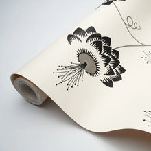 Load image into Gallery viewer, Schumacher Merlin Wallpaper 5015050 / Black &amp; Cream