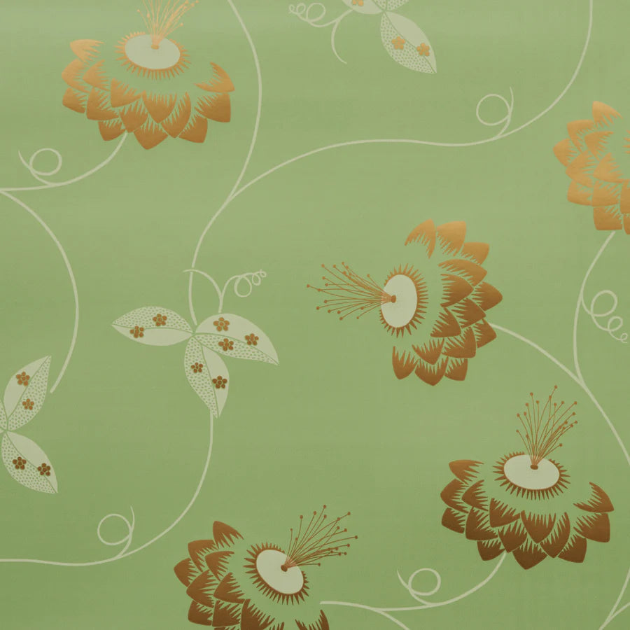 Schumacher Merlin Wallpaper 5015051 / Plough Green