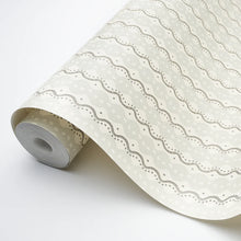 Load image into Gallery viewer, Schumacher Centipede Stripe Wallpaper 5015071 / Pumice