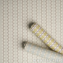 Load image into Gallery viewer, Schumacher Centipede Stripe Wallpaper 5015071 / Pumice