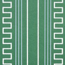 Load image into Gallery viewer, Schumacher Greco Stripe Wallpaper 5015142 / Green