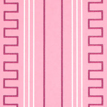 Load image into Gallery viewer, Schumacher Greco Stripe Wallpaper 5015144 / Pink