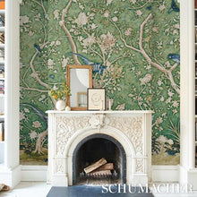 Load image into Gallery viewer, Schumacher Les Oiseaux Panel Set Wallpaper 5015152 / Jade