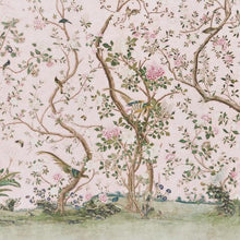 Load image into Gallery viewer, Schumacher Les Oiseaux Panel Set Wallpaper 5015154 / Blush