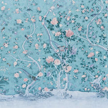 Load image into Gallery viewer, Schumacher Les Oiseaux Panel Set Wallpaper 5015156 / Blue Turquoise