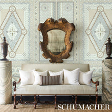 Load image into Gallery viewer, Schumacher Shell Grotto Panel B Wallpaper 5015165 / Seafoam
