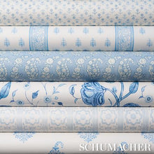 Load image into Gallery viewer, Schumacher Arita Block Print Wallpaper 5015240 / Cornflower