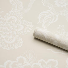 Load image into Gallery viewer, Schumacher Hothouse Flowers Silhouette Wallpaper 5015320 / Cream