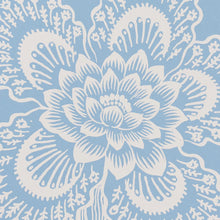 Load image into Gallery viewer, Schumacher Hothouse Flowers Silhouette Wallpaper 5015321 / Bliss Blue