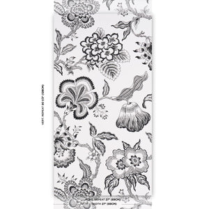 Schumacher Hothouse Flowers Silhouette Wallpaper 5015323 /Black And White