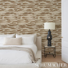 Load image into Gallery viewer, Schumacher Plastered Manuscript Wallpaper 5015330 / Birch