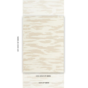 Schumacher Plastered Manuscript Wallpaper 5015331 / Arctic