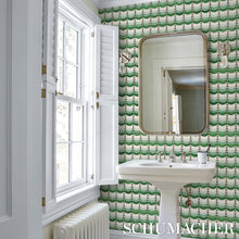 Load image into Gallery viewer, Schumacher Sintra Wallpaper 5015351 / Green