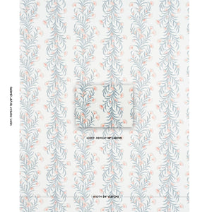 Schumacher Tasmanian Mimosa Wallpaper 5015360 / Pink & Grey