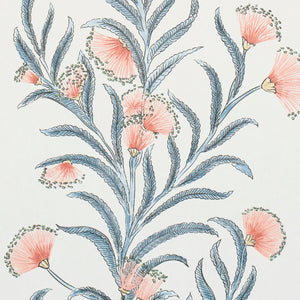 Schumacher Tasmanian Mimosa Wallpaper 5015360 / Pink & Grey