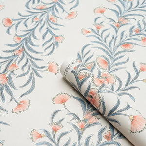 Schumacher Tasmanian Mimosa Wallpaper 5015360 / Pink & Grey