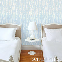 Load image into Gallery viewer, Schumacher Paisley Peas Wallpaper 5015380 / Sky