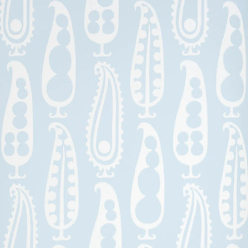 Schumacher Paisley Peas Wallpaper 5015380 / Sky