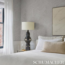 Load image into Gallery viewer, Schumacher Labyrinth Grand Wallpaper 5015432 / Soft Silver