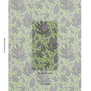Schumacher Polka Dot Jungle Wallpaper 5015460 / Black & Green