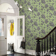 Load image into Gallery viewer, Schumacher Polka Dot Jungle Wallpaper 5015460 / Black &amp; Green