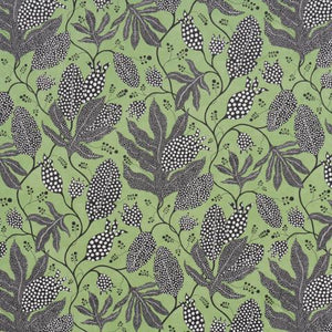Schumacher Polka Dot Jungle Wallpaper 5015460 / Black & Green