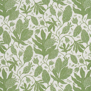 Schumacher Polka Dot Jungle Wallpaper 5015463 / Green & Ivory