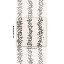 Load image into Gallery viewer, Schumacher Tendril Stripe Wallpaper 5015490 / Black &amp; Cream