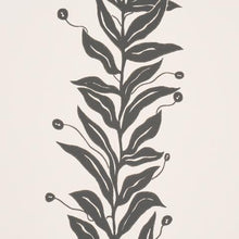 Load image into Gallery viewer, Schumacher Tendril Stripe Wallpaper 5015490 / Black &amp; Cream