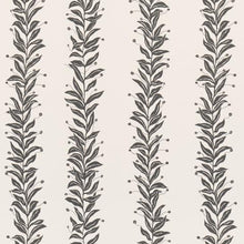 Load image into Gallery viewer, Schumacher Tendril Stripe Wallpaper 5015490 / Black &amp; Cream
