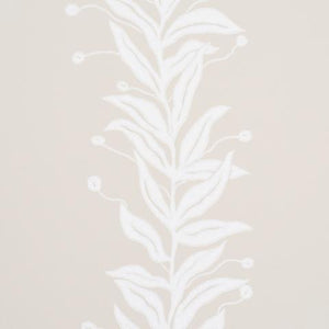 Schumacher Tendril Stripe Wallpaper 5015491 / Natural
