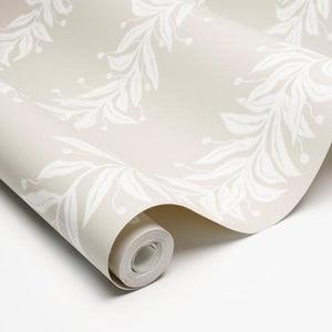 Schumacher Tendril Stripe Wallpaper 5015491 / Natural